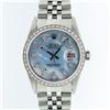 Image 1 : Rolex Stainless Steel Blue MOP Diamond DateJust Men's Watch