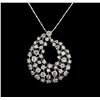 Image 1 : 2.70 ctw Diamond Pendant - 14KT White Gold