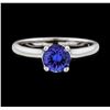 Image 2 : 0.80 ctw Tanzanite Ring - 14KT White Gold