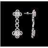 Image 2 : 3.26 ctw Diamond Earrings - 18KT White Gold
