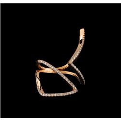 0.48 ctw Diamond Ring - 14KT Rose Gold