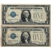 Image 1 : 1928 $1 Silver Certificate Currency Lot of 2