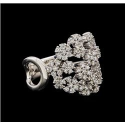 14KT White Gold 0.86 ctw Diamond Ring