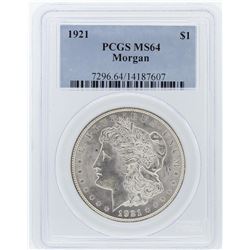 1921 PCGS MS64 Morgan Silver Dollar