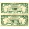 Image 2 : 1963 $5 VG/XF Red Seal Note Lot of 2