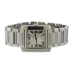 Cartier Stainless Steel Tank Francaise Men's Watch