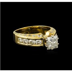 2.72 ctw Diamond Ring - 14KT Yellow Gold