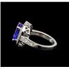 Image 3 : 14KT White Gold 2.41 ctw Tanzanite and Diamond Ring