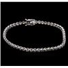 2.20 ctw Diamond Tennis Bracelet - 14KT White Gold