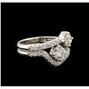 Image 1 : 1.42 ctw Diamond Ring - 14KT White Gold