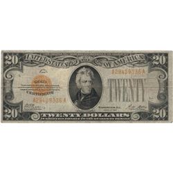 1928 $20 Fine Legal Tender Bank Note