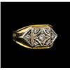 0.61 ctw Diamond Ring - 14KT White and Yellow Gold