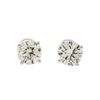 1.60 ctw Diamond Stud Earrings - 14KT White Gold
