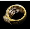 Image 3 : 2.06 ctw Diamond Ring - 18KT Yellow Gold