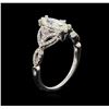 Image 4 : 14KT White Gold 1.16 ctw Diamond Ring