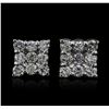 14KT White Gold 1.00 ctw Diamond Earrings