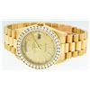 Image 5 : Rolex 18KT Gold President 3.00 ctw Diamond DayDate Men's Watch