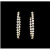 4.00 ctw Diamond Earrings - 18KT Yellow Gold