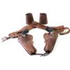 Image 1 : Lot of 2 includes Matt Dillion double cap gun rig and childs cuffs. Rig says "Gunsmoke" on belt and 