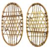 Image 1 : Small set of Bear Paw snow shoes 21" long X 10 1/2" wide.