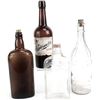 Image 1 : Collection of 4 antique whiskey and beer bottles includes Highlander Beer Missoula Montana with pape