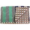 Image 1 : Collection of 2 vintage patchwork quilts both good to very good, green quilt with a couple of light 
