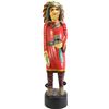 Image 1 : Hand carved wooden cigar store Indian, counter top height, comtemporary, hand painted, 40" tall.
