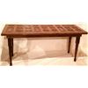 Image 1 : Large oak table made from recycled antique panels from an early Chicago mansion torn down in the 195