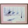 Image 1 : "Winter Mist" limited edition print by Del Iron Cloud 1994 and signed by the artist, image 15" X 22"