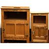 Image 1 : Collection of 2 oak stands, contemporary in the style of early ice box, made by White Company, large
