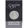 Image 1 : Uncirculated, slabbed 1882 CC Morgan Silver Dollar in original cardboard bicentennial box.
