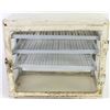 Image 1 : Medical or barber shop sterilizing cabinet with 3 adjustable perforated trays, 12" X 14".