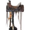 Image 1 : Collins and Morrison youth saddle square skirt, loop seat, from the Buffalo Bill Cody Scout Guest Ra