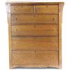 Image 1 : Unmarked Mission oak dresser 6 drawer, missing hardware and drawer but good finish, good solid resto