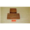 Image 1 : Qty 2 Rectangular Curly Koa Wood Boxes w/ Lids