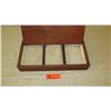 Image 3 : Rectangular Lined Wooden Box w/ Lid - Approx. 17"