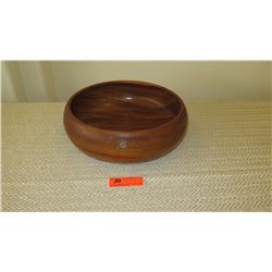 Koa Wood Calabash Bowl w/State of Hawaii Brass Seal