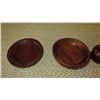 Image 2 : 9-Piece Miniature Wood Bowl Set w/ Painted Aloha Hawaii State Crest