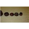 Image 4 : 9-Piece Miniature Wood Bowl Set w/ Painted Aloha Hawaii State Crest