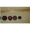 Image 9 : 9-Piece Miniature Wood Bowl Set w/ Painted Aloha Hawaii State Crest