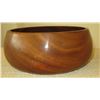 Image 5 : Koa Wood Calabash Bowl w/State of Hawaii Brass Crest