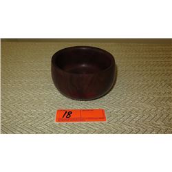 Koa Wood Calabash Bowl w/Inscription - Approx. 5" dia