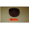 Image 1 : Koa Wood Calabash Bowl w/Inscription - Approx. 5" dia