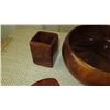 Image 4 : Koa Wood Calabash Bowl, Pen Holder, Brush, Heart Boxes, etc. -  8 Pieces