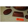 Image 5 : Koa Wood Calabash Bowl, Pen Holder, Brush, Heart Boxes, etc. -  8 Pieces