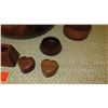Image 6 : Koa Wood Calabash Bowl, Pen Holder, Brush, Heart Boxes, etc. -  8 Pieces