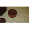 Image 7 : Koa Wood Calabash Bowl, Pen Holder, Brush, Heart Boxes, etc. -  8 Pieces