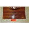 Image 3 : Koa Wood Award Plaque w/Canoe Relief - "Princess Kawananakoa"