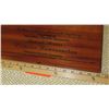 Image 7 : Koa Wood Award Plaque w/Canoe Relief - "Princess Kawananakoa"