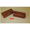 Image 1 : Qty 2 Rectangular Koa Wood Boxes w/Lids - Approx. 10" L, 4" W